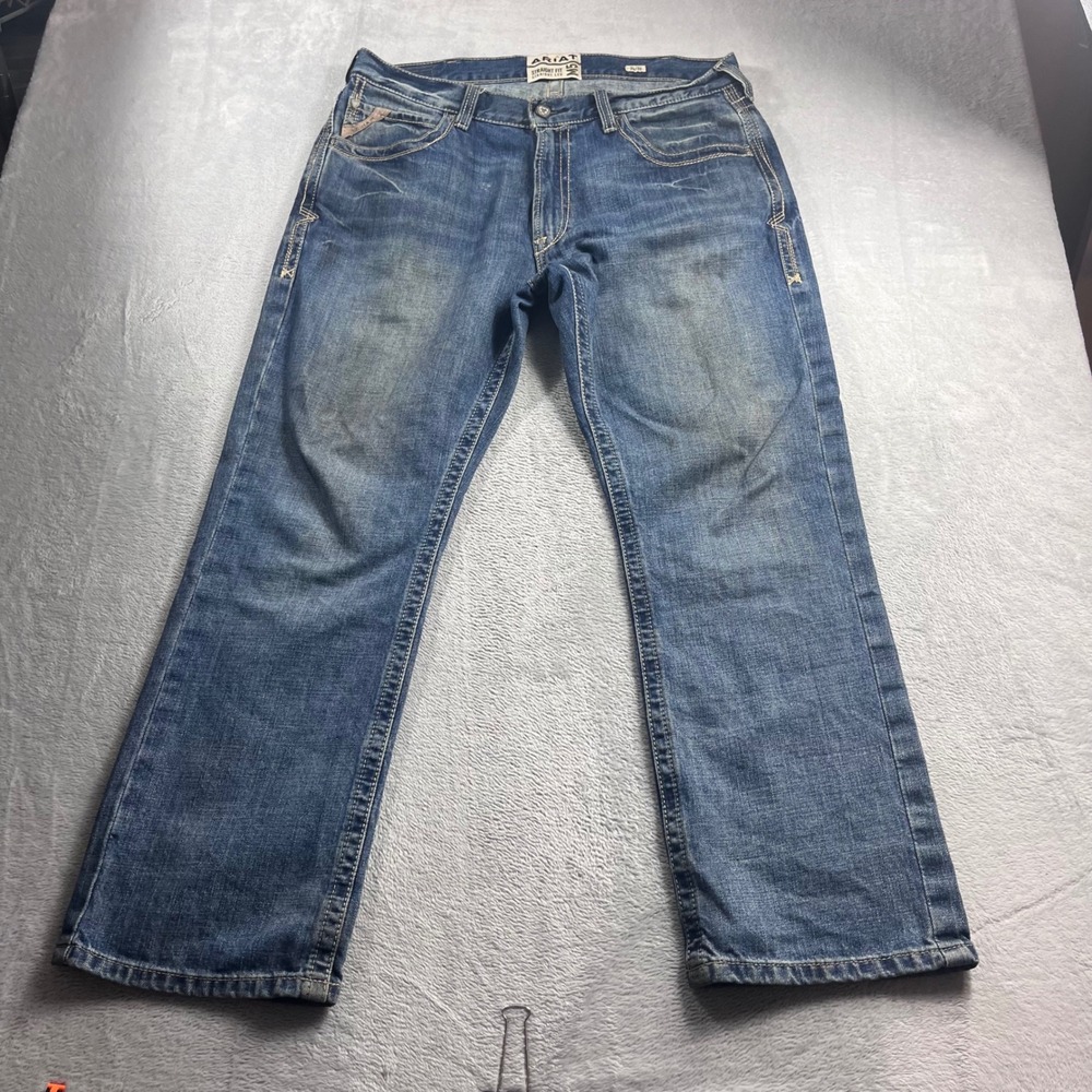Ariat M5 Straight Fit Straight Leg Jeans Mens 36x30 Medium Wash Denim
